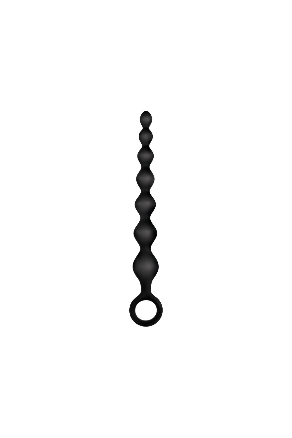 Gerippte Silikon-Analperlen 17,8cm
