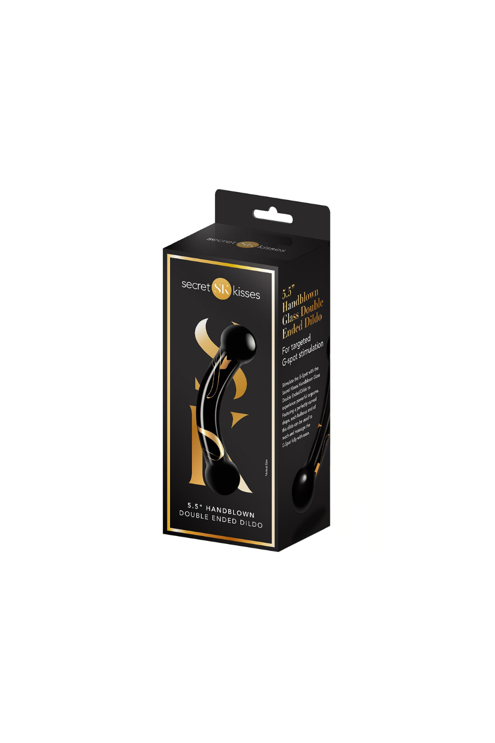 Handgeblasener Doppelseitiger Glas Dildo 14cm