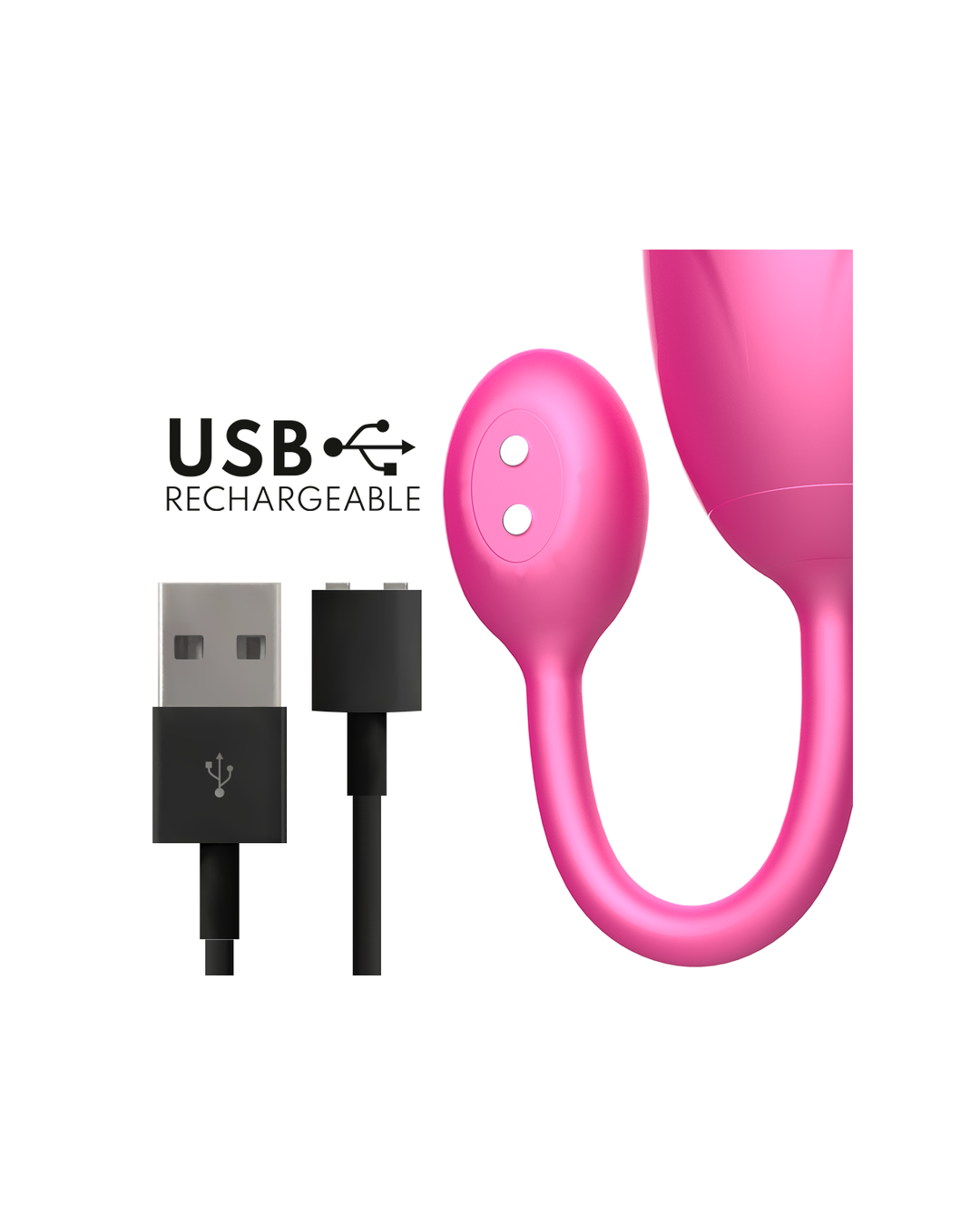 Oninder - Denver Vibrationsei Rosa 7 x 2,7 cm Kostenlose App