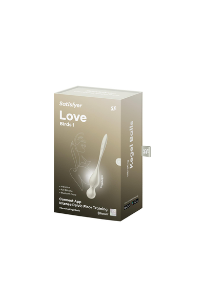 Love Birds 1 Connect App White 22cm