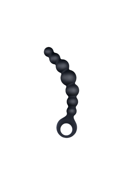Gerippte Silikon Analperlen 17.8cm