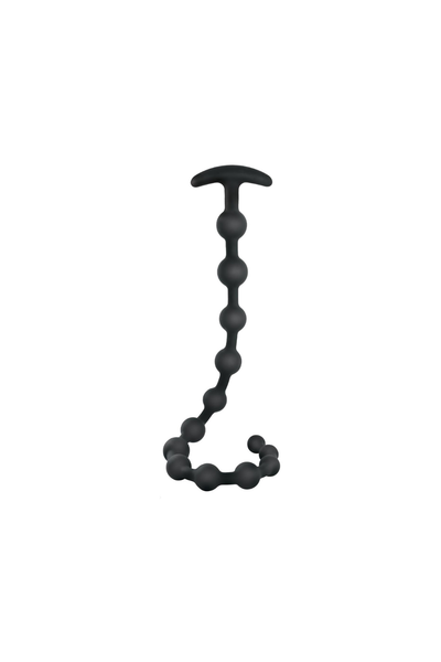 Gerippte Silikon Analperlen 48,2 cm