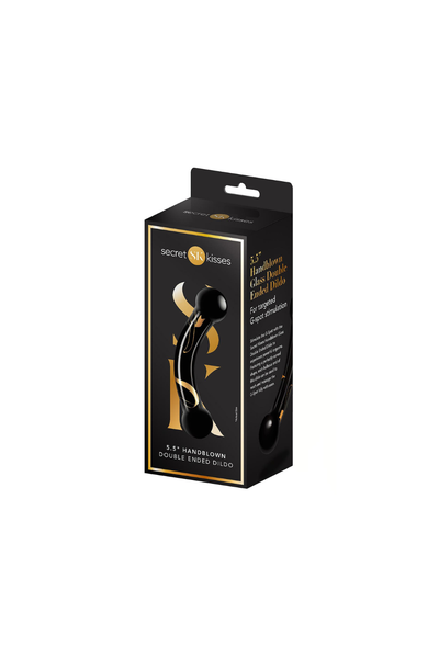 Handgeblasener Doppelseitiger Glas Dildo 14cm