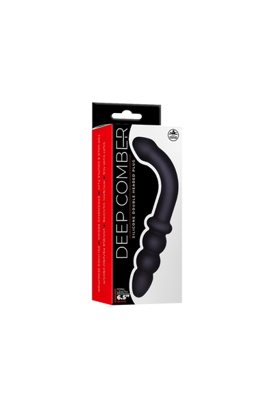 Silicone Double Headed Plug Black 16,5cm